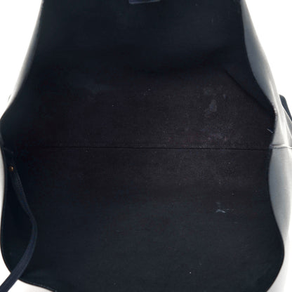 Saint Laurent Calfskin Large Shopping Tote Deep Marine 5 of 11