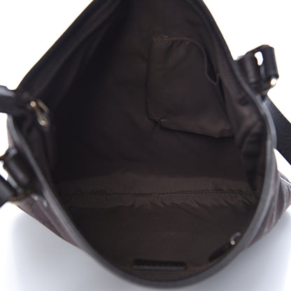 Gucci Nylon Monogram Flat Messenger Bag Brown 7 of 12