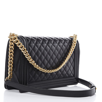 Chanel Calfskin Quilted New Medium Boy Flap Black 3 of 10