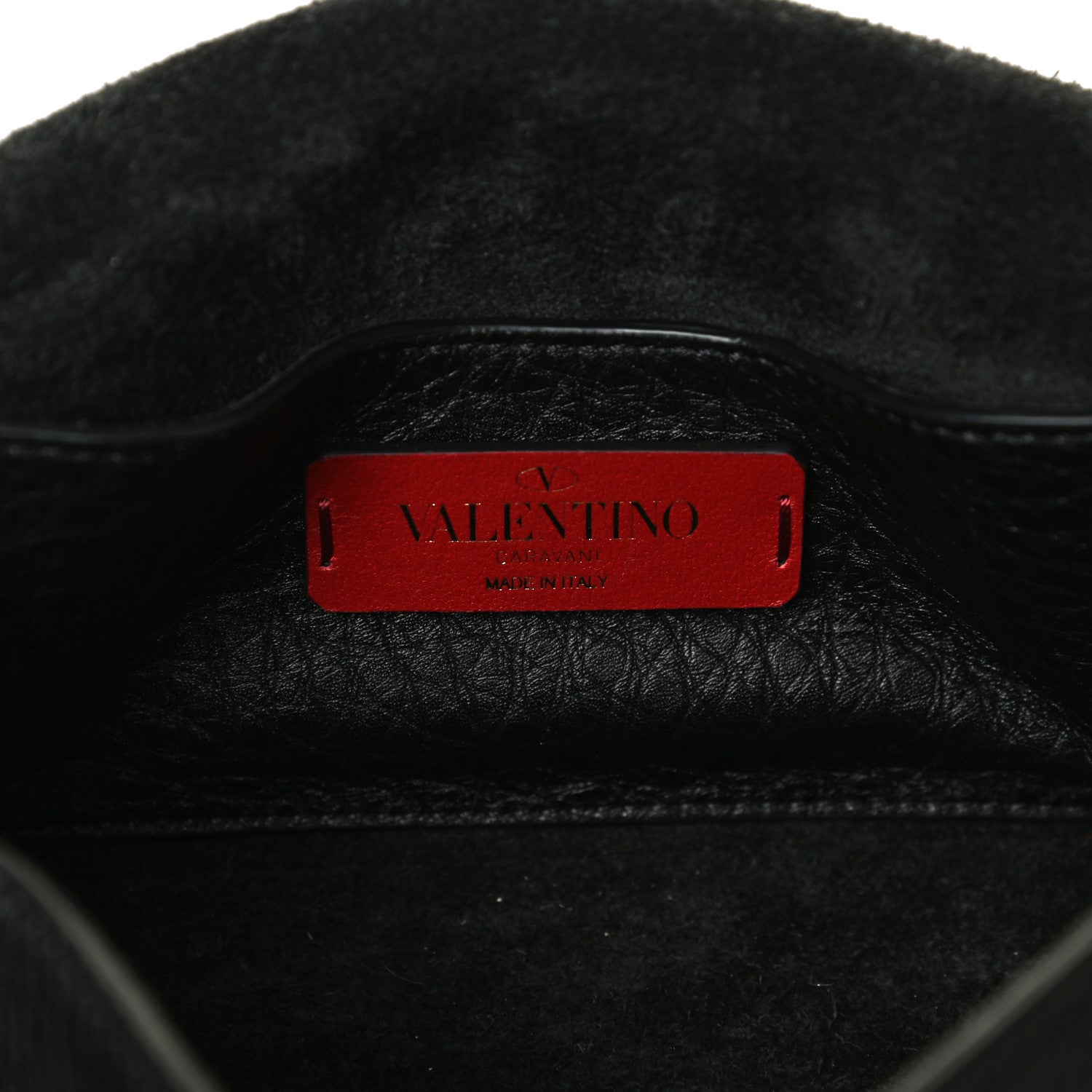 Valentino Garavani Pebbled Calfskin Mini Rockstud Crossbody Bag Black 6 of 12
