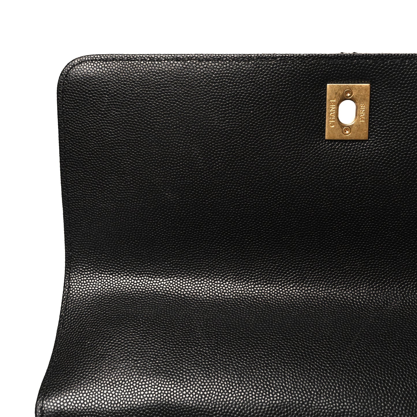 Caviar Quilted Small Coco Chain Handle Flap Black