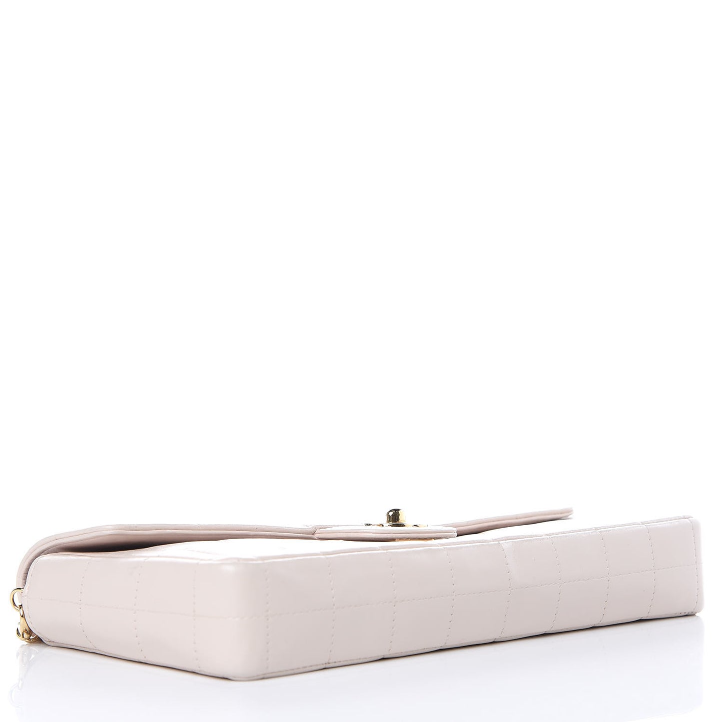 Lambskin East West Chocolate Bar Flap Pink