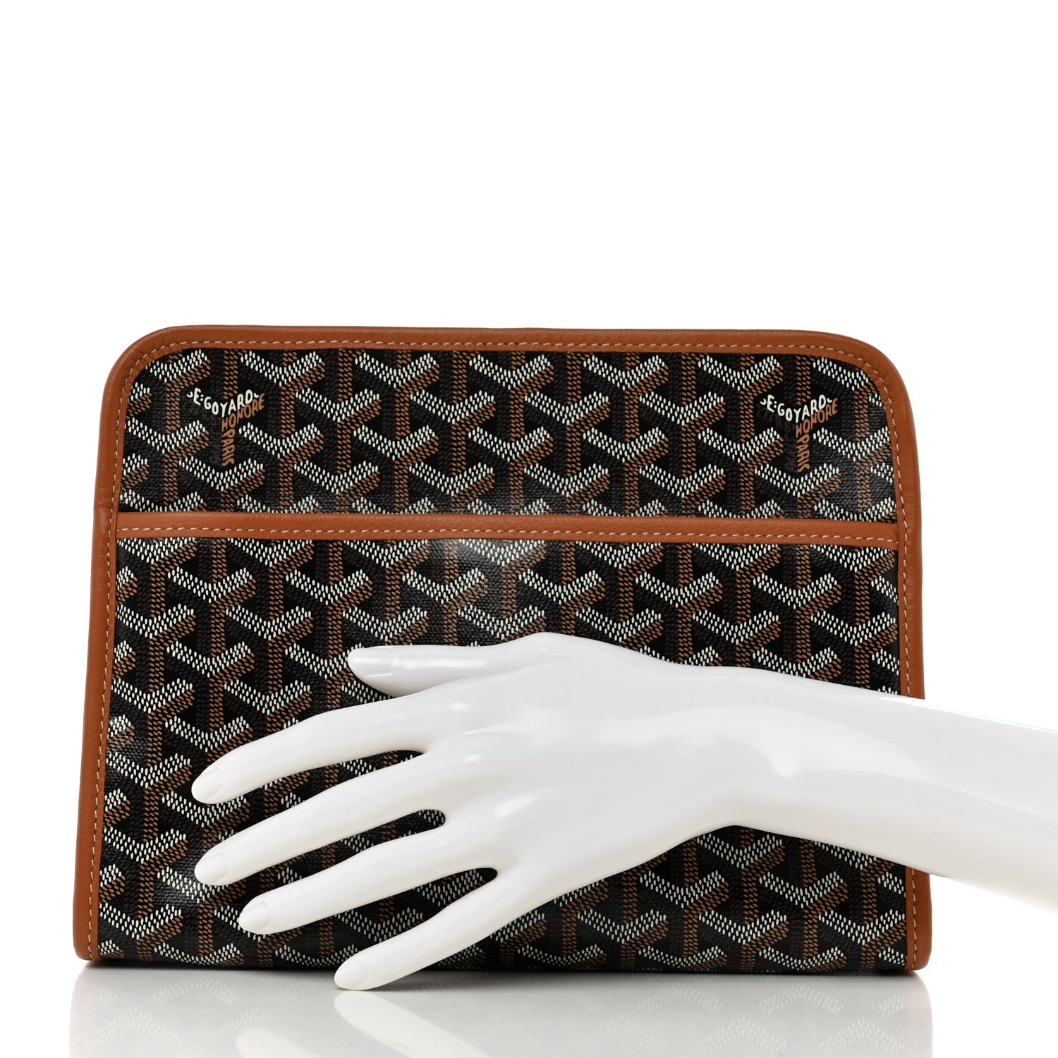 Goyard Goyardine Jouvence MM Toiletry Pouch Black Gold 2 of 7