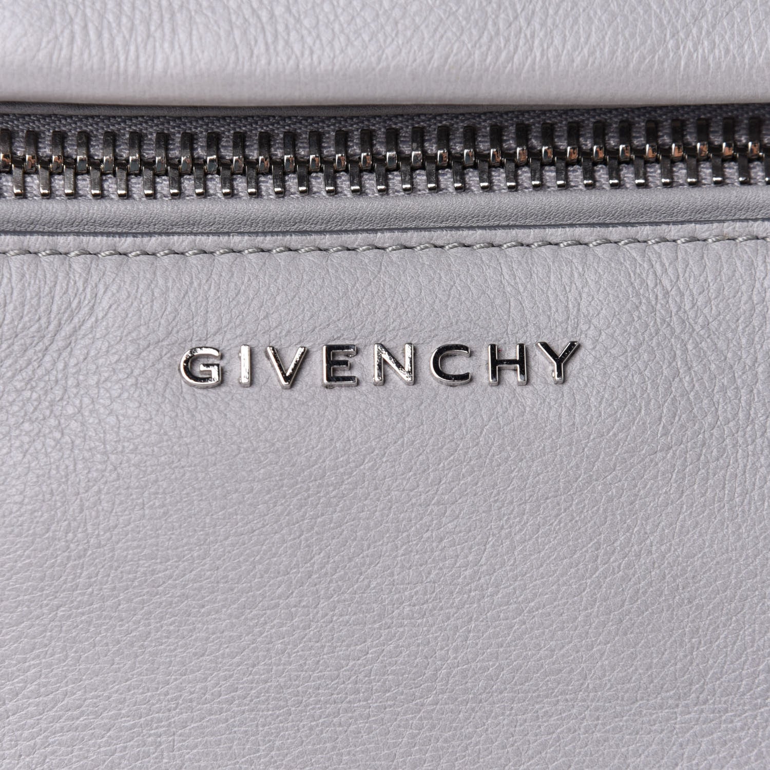 Givenchy Grained Calfskin Medium Pandora Pure Flap Bag Pearl Grey 15 of 19