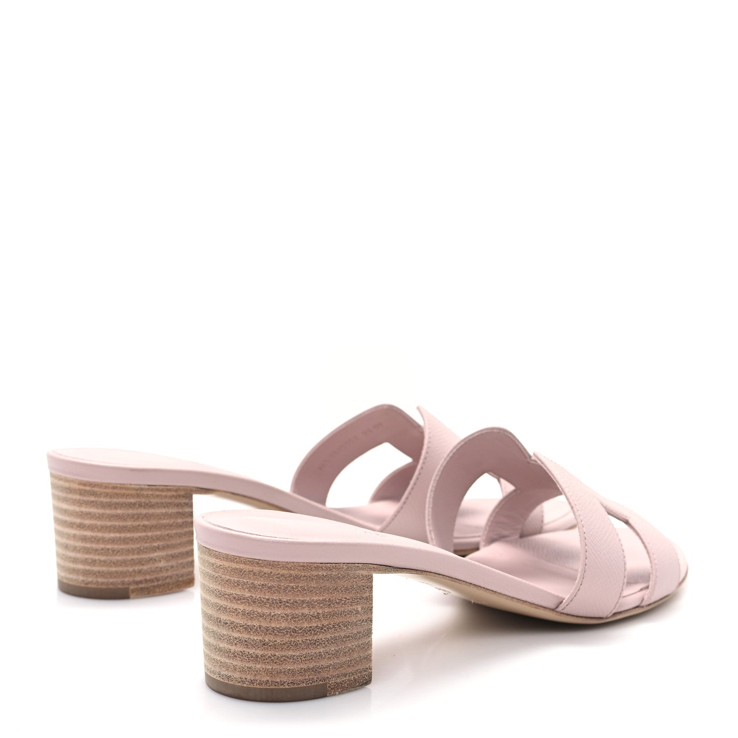 Hermes Epsom Oasis Sandals 40.5 Rose Porcelaine 5 of 9