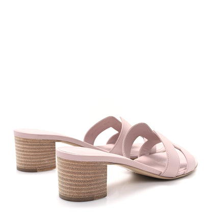 Hermes Epsom Oasis Sandals 40.5 Rose Porcelaine 5 of 9
