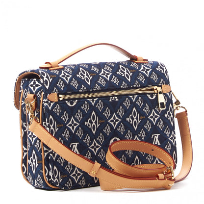 Louis Vuitton Jacquard Since 1854 Pochette Metis Blue 2 of 9