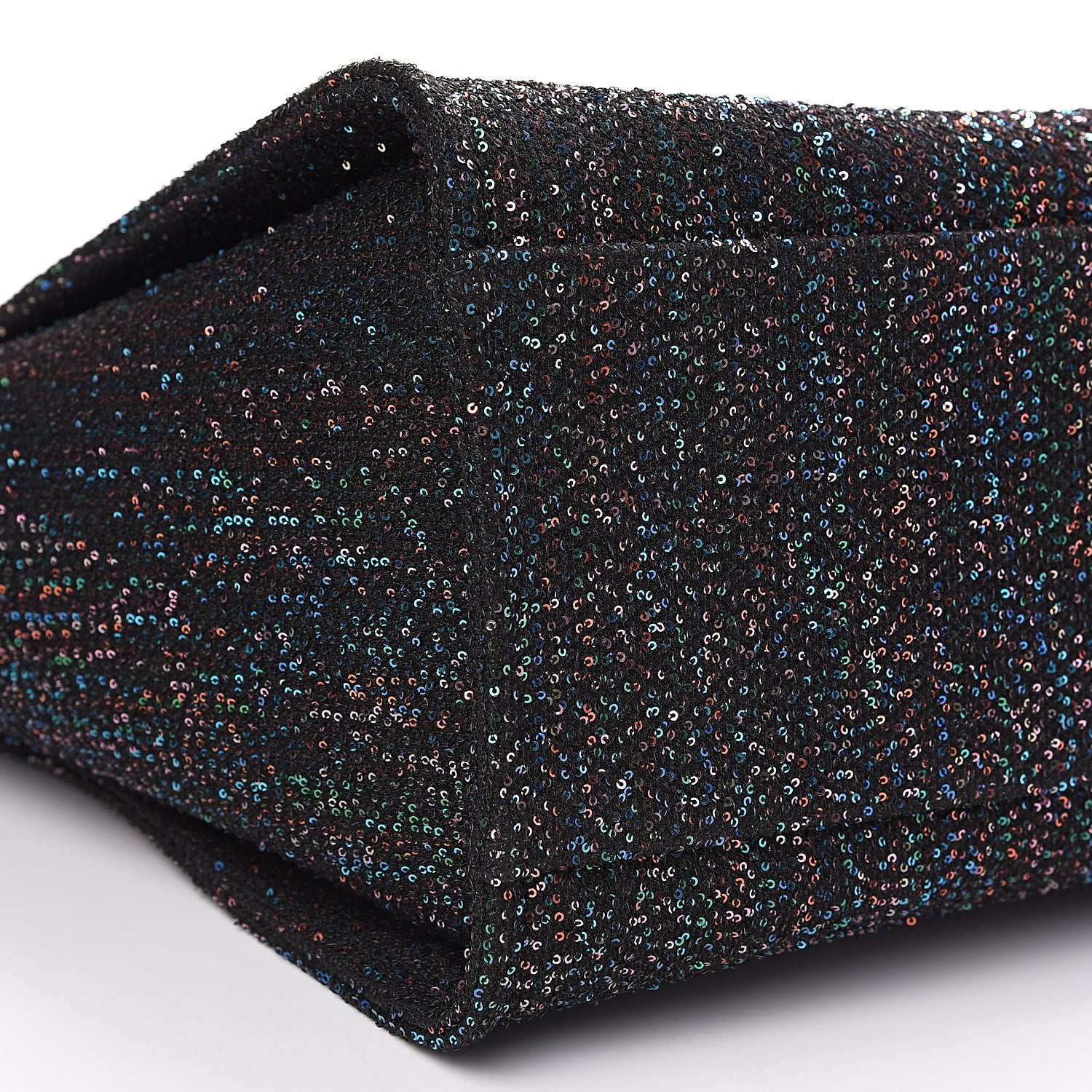 Chanel Calfskin Sequin Medium Deauville Tote Black 7 of 9