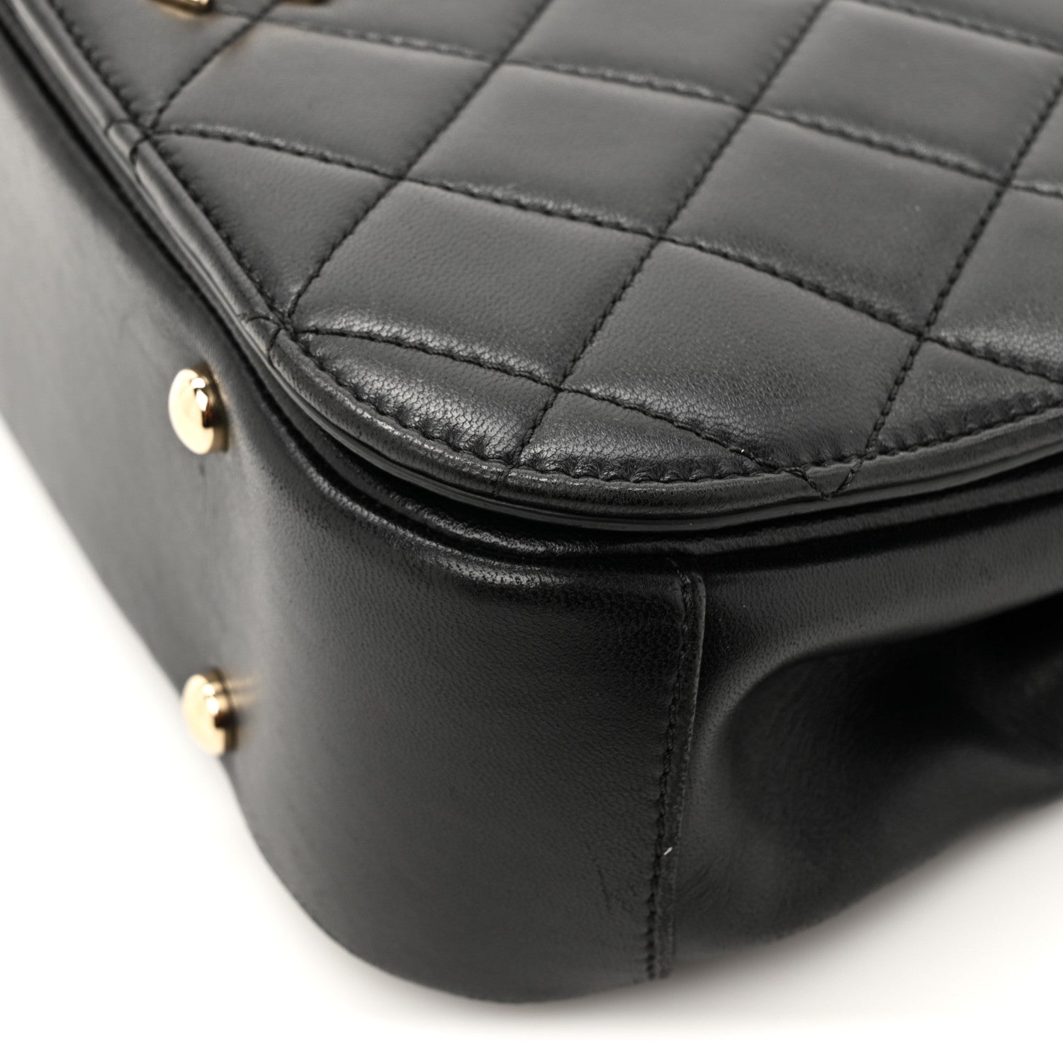 Chanel Lambskin Small Carry Chic Flap Black 13 of 14