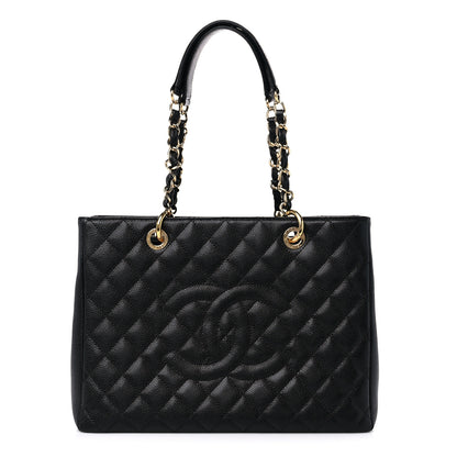 Chanel Caviar Quilted Grand Shopping Tote GST Black 1 of 11