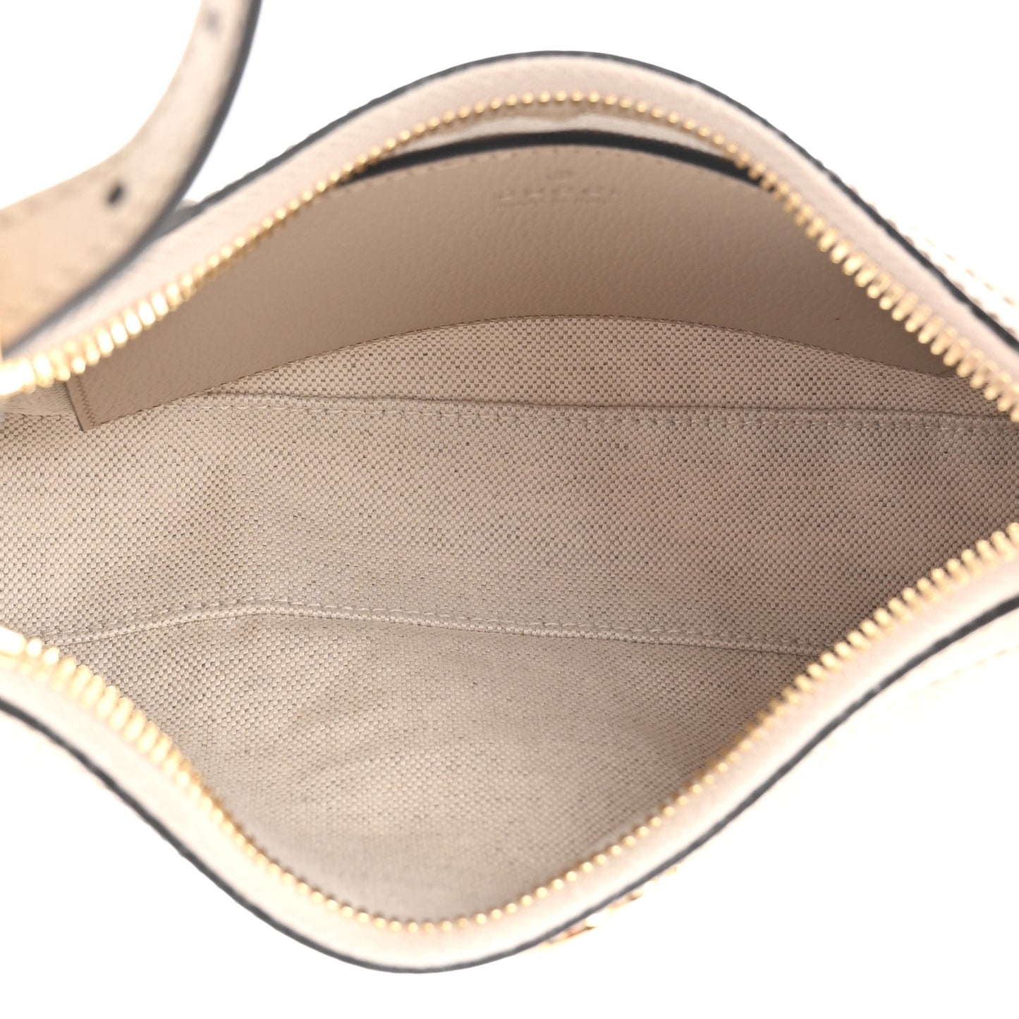 GG Supreme Monogram Textured Dollar Calfskin Small Ophidia Hobo Beige Mystic White Oatmeal