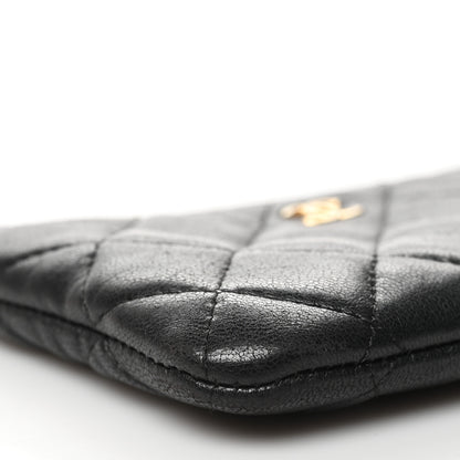 Chanel Lambskin Quilted Small Cosmetic Case Black 9 of 11