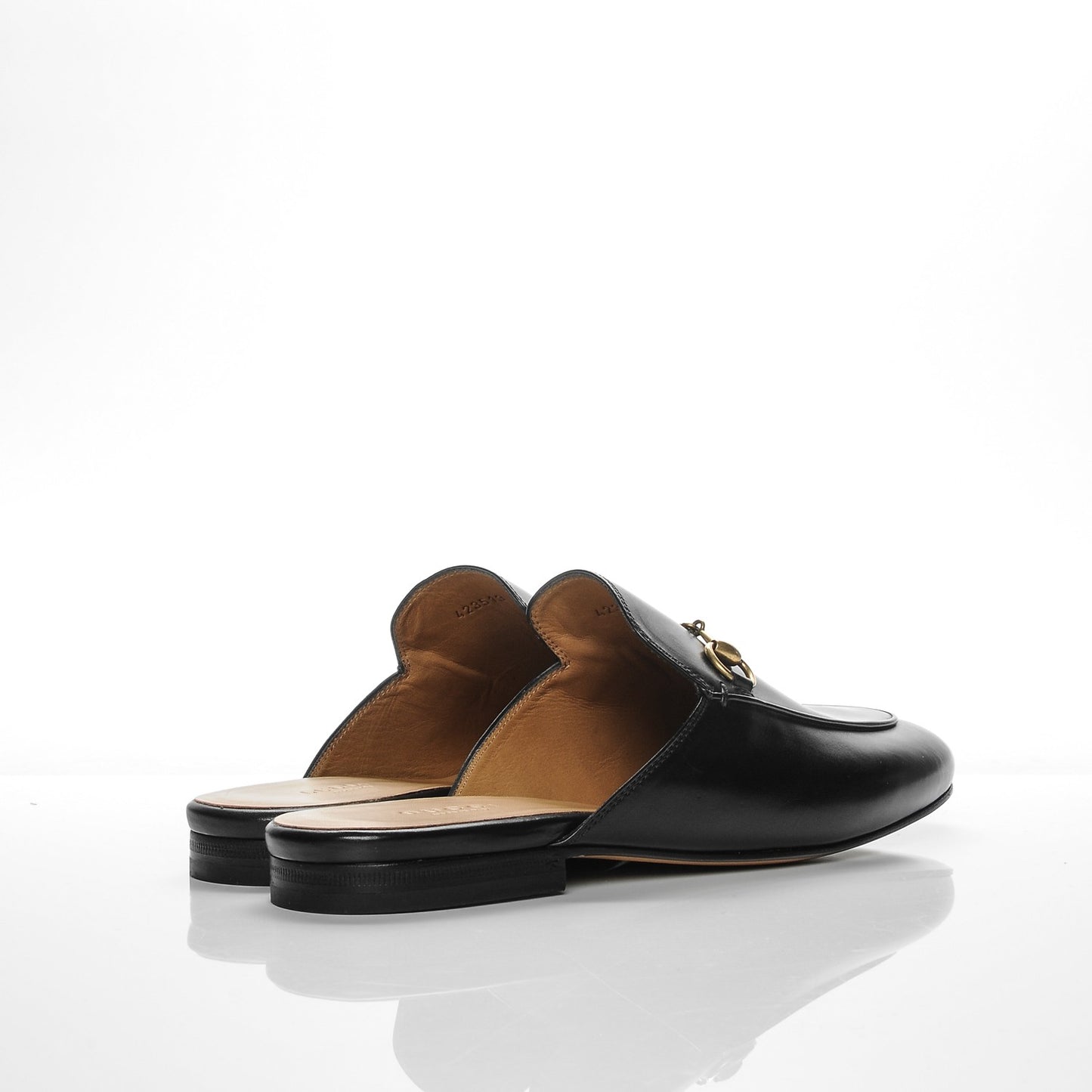 Calfskin Womens Princetown Slippers 39 Black