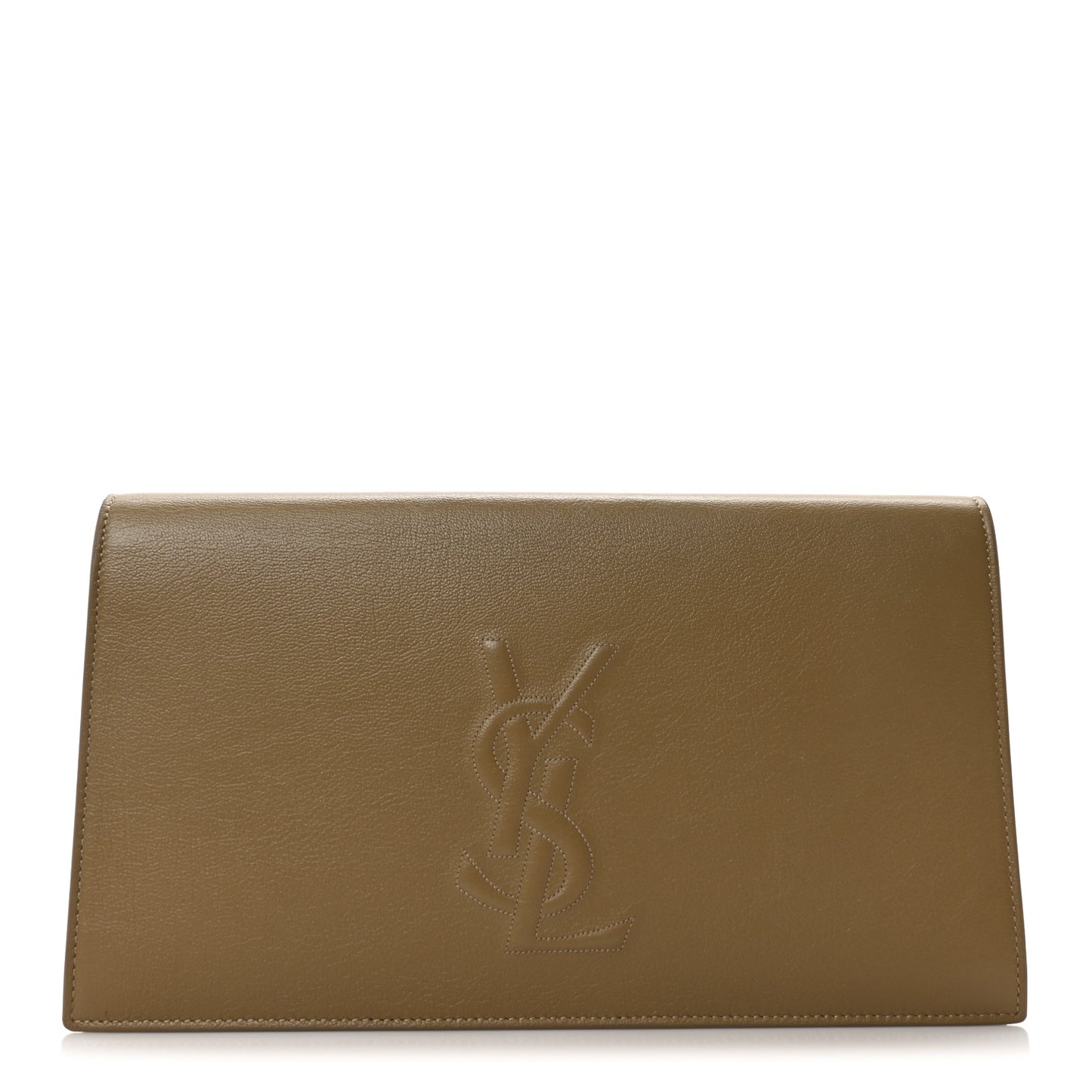 Calfskin Monogram Large Belle De Jour Clutch Beige