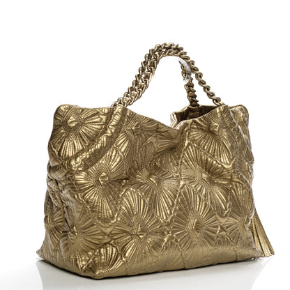 Chanel Calfskin Embroidered Ca D’Oro Tote Gold 3 of 8