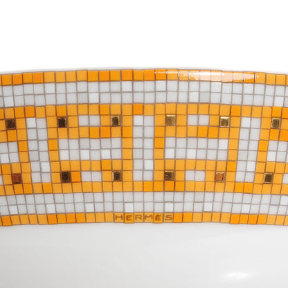 Hermes Porcelain Mosaique au 24 Calotte Plate Set of 2 4 of 5
