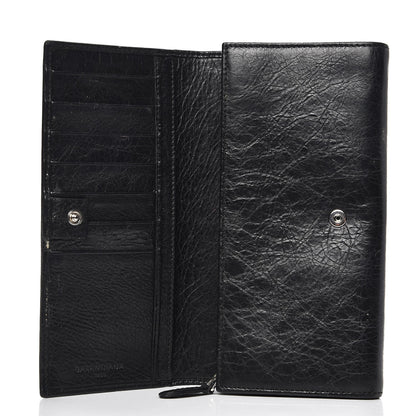 Balenciaga Agneau Giant 12 Silver Hardware Money Wallet Black 5 of 14