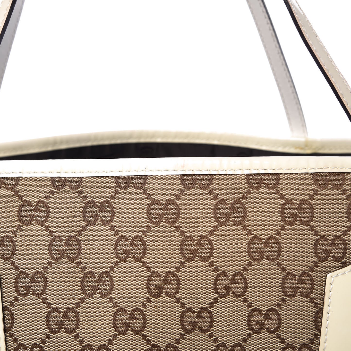 Monogram Web Large Jolie Tote White