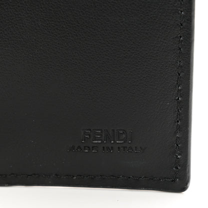 Fendi Vitello Cruise F is Fendi Compact Bi-Fold Wallet Black 6 of 7