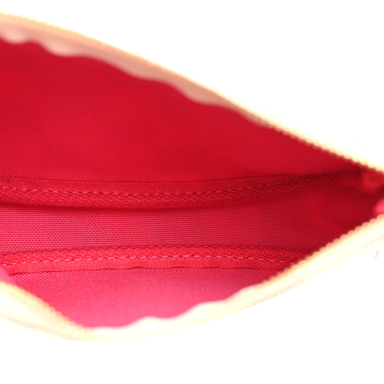 Louis Vuitton Damier Azur 2021 Christmas Animation Hollywood Mini Pochette Accessories Fuchsia 5 of 6