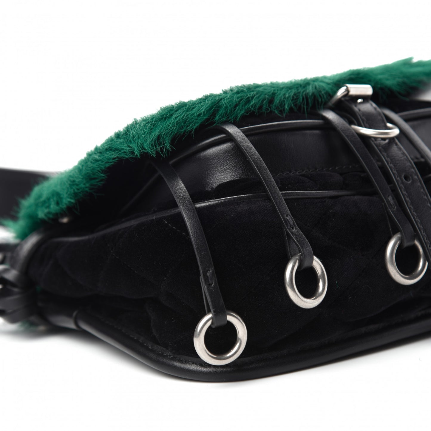 Cavallino Velluto Corsaire Antic Crossbody Bag Biliardo Black