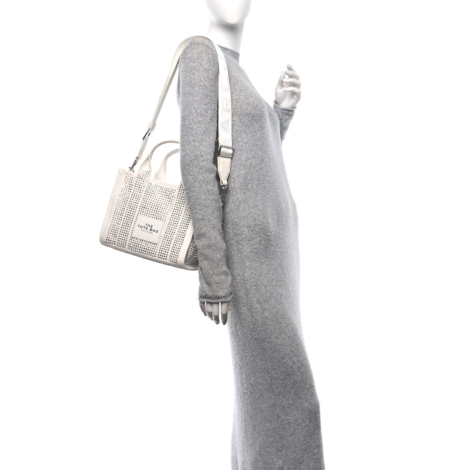 Marc Jacobs Crystal Canvas Small The Tote Bag White 2 of 10