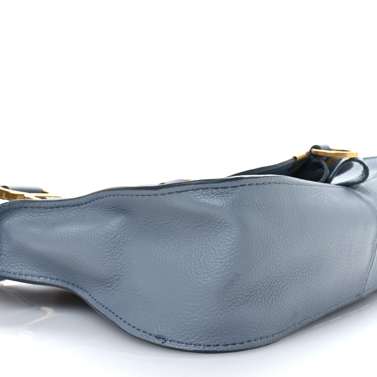 Calfskin Small Marcie Satchel Faded Blue