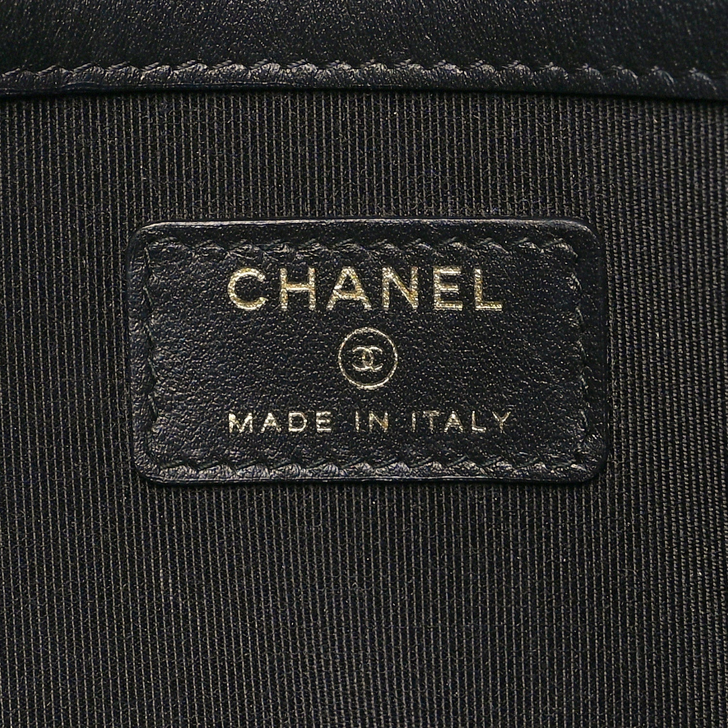 Chanel Caviar Quilted Filigree Flap Pouch Black 6 of 11