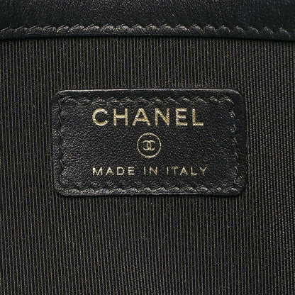 Chanel Caviar Quilted Filigree Flap Pouch Black 6 of 11