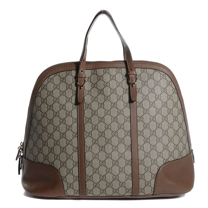 Gucci GG Supreme Monogram Margaux Calfskin Large Nice Top Handle Dome Bag Beige Ebony Acero 1 of 9