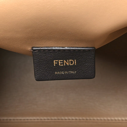 Fendi Flannel Karligraphy Embroidered Medium Fendi First Camel 6 of 10