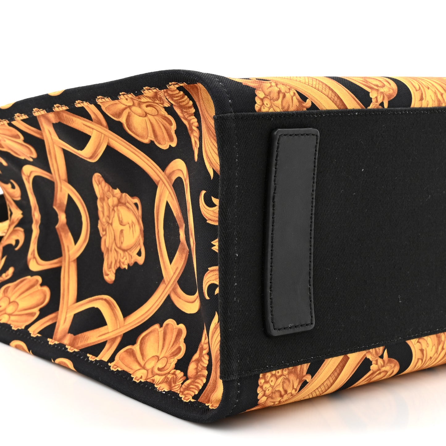 Canvas Baroque Print Medusa Large Tote Black