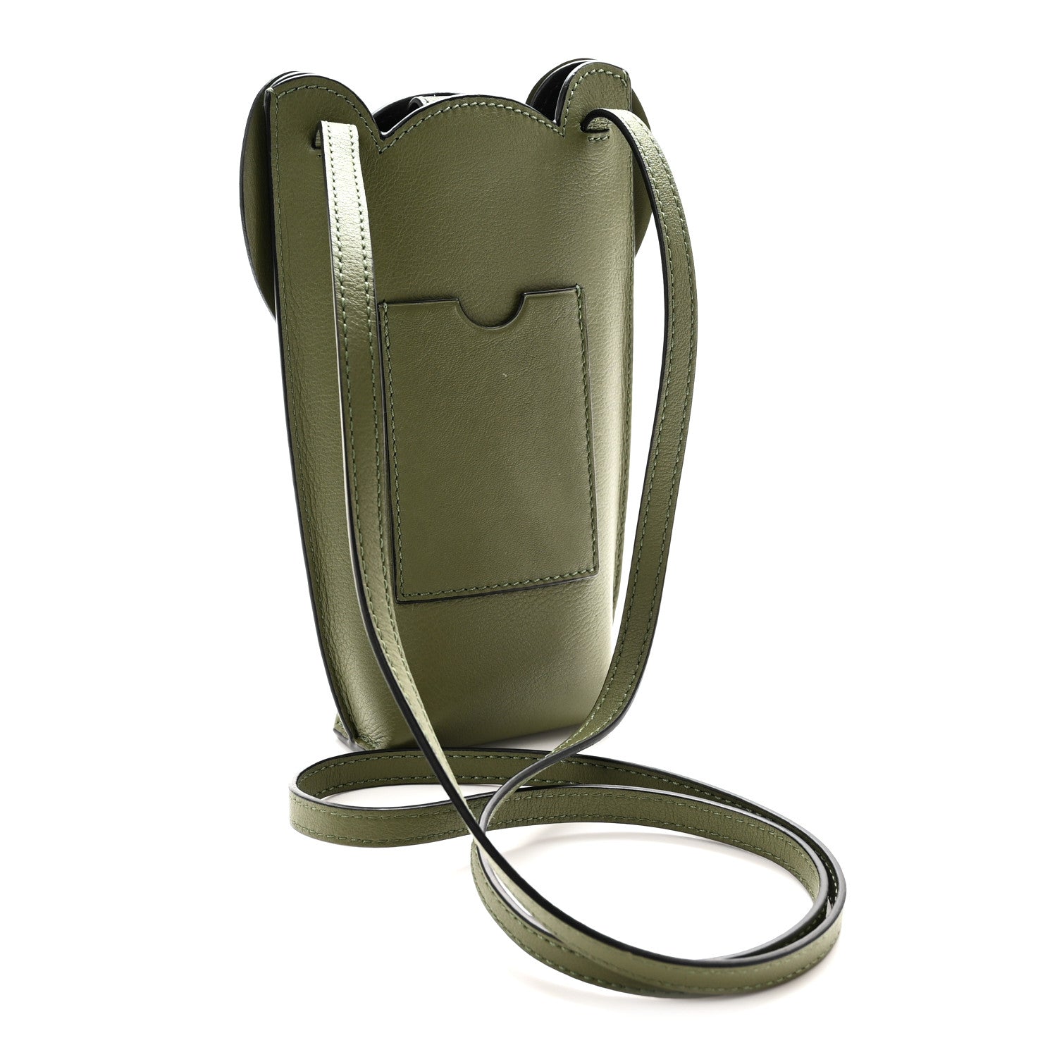 Loewe Calfskin Elephant Pouch Crossbody Bag Avocado 1935085