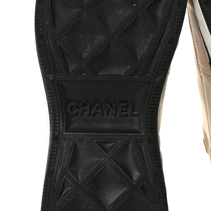 Chanel Velvet Calfskin Mixed Fibers CC Sneakers 40 Beige 7 of 9
