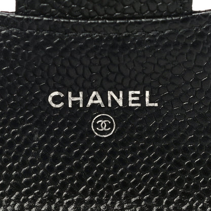 Chanel Caviar Quilted Flap Card Holder Black 6 of 12