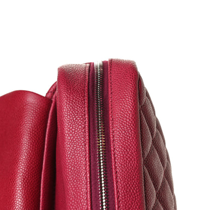 Chanel Caviar Quilted Jumbo Easy Flap Dark Pink 18 of 19