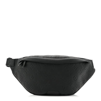 Louis Vuitton Calfskin Monogram Shadow Discovery Bumbag Black 1 of 9