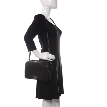 Chanel Calfskin Quilted New Medium Boy Flap Black 2 of 14