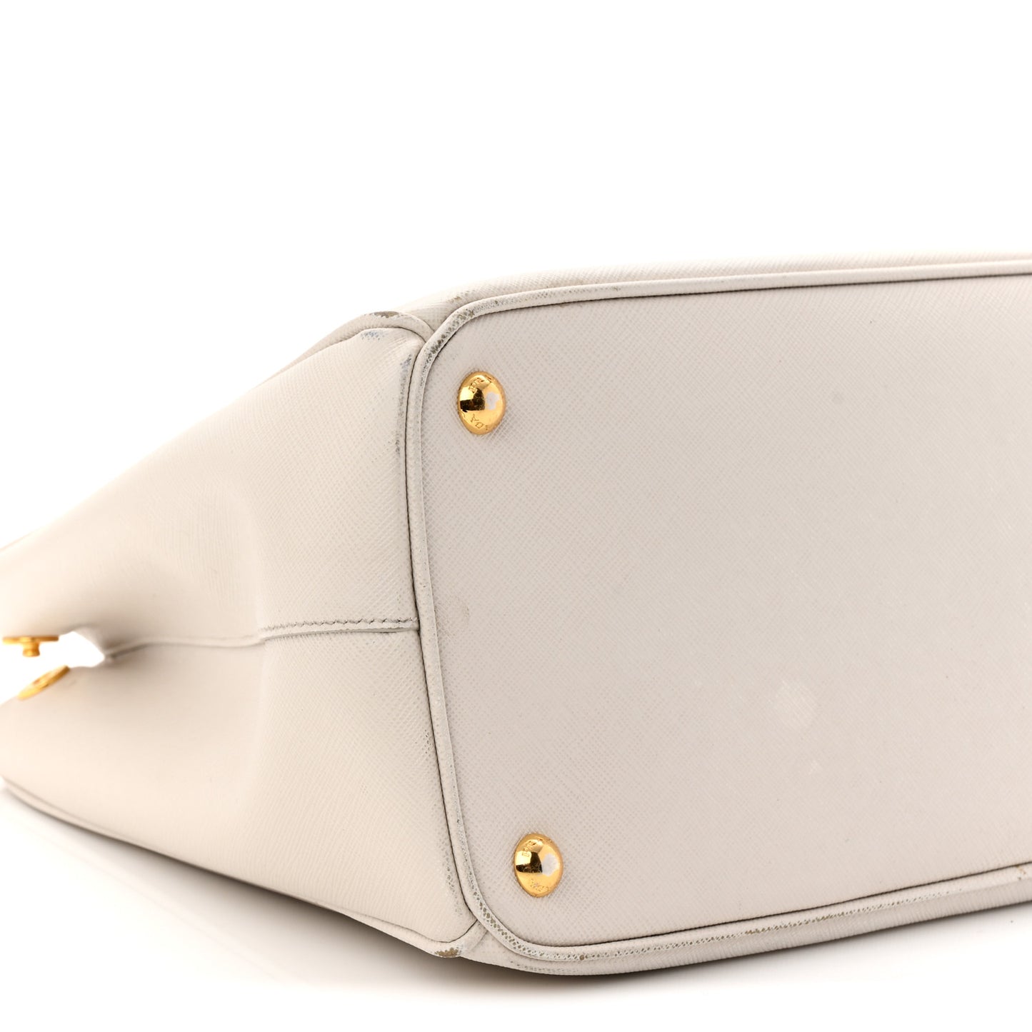 Saffiano Lux Large Galleria Double Zip Tote Talco