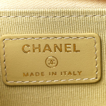 Chanel Caviar Quilted Zipped Key Holder Case Light Green 6 of 12