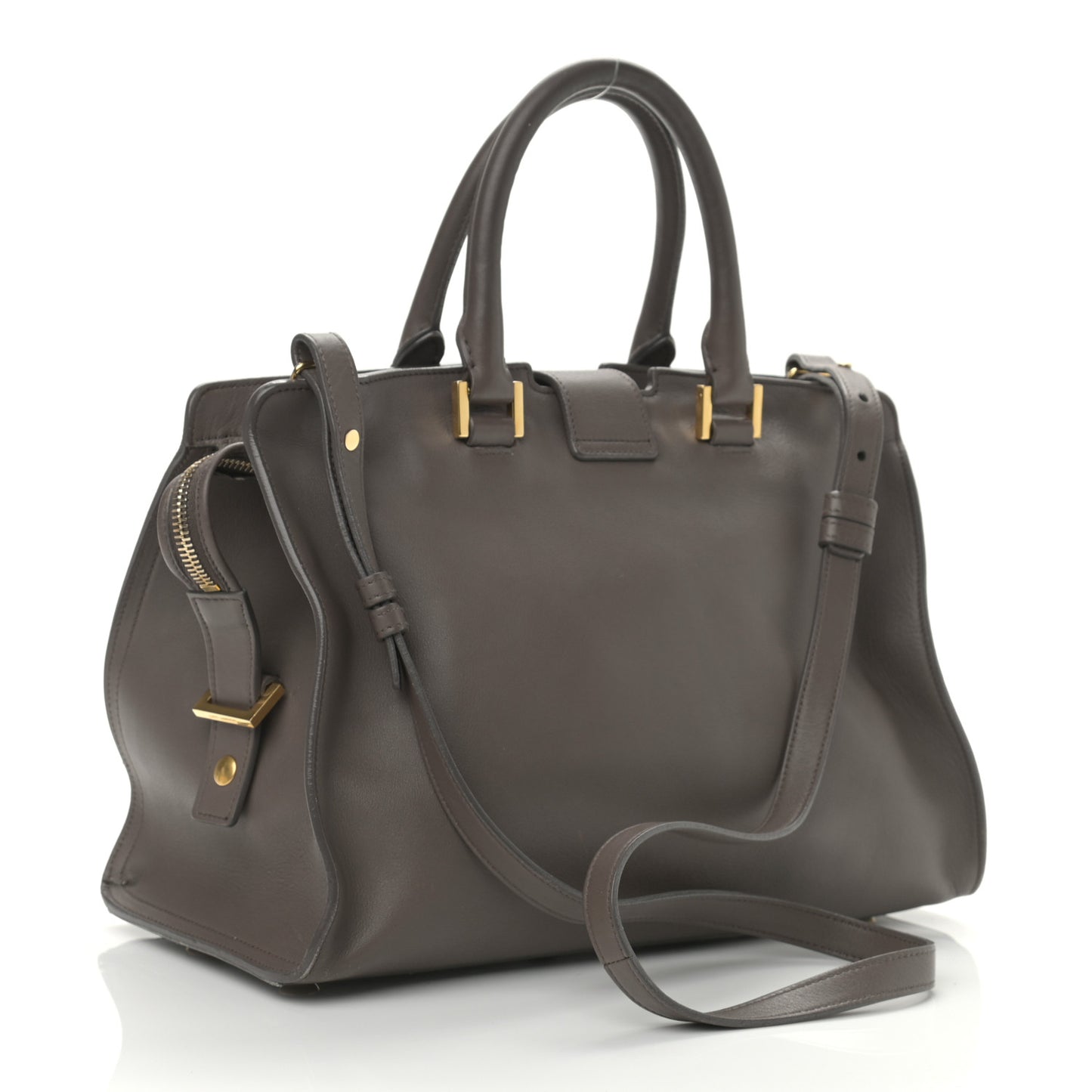 Calfskin Small Classic Y Cabas Gray