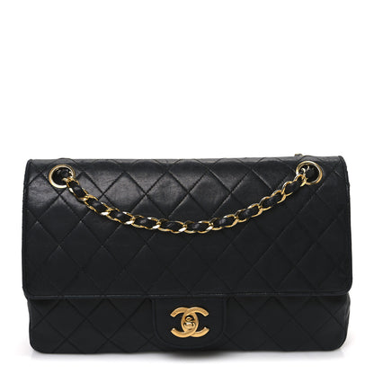 Chanel Lambskin Quilted Medium Double Flap Black 1 of 14