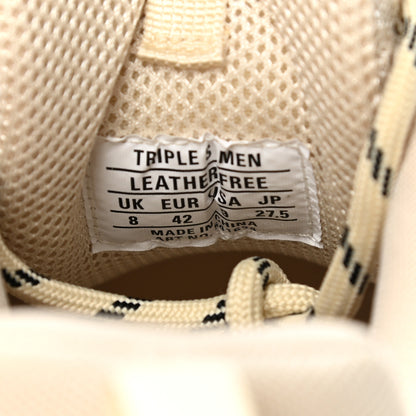 Balenciaga Fabric Mesh Clear Sole Mens Triple S Sneakers 42 Beige 8 of 10