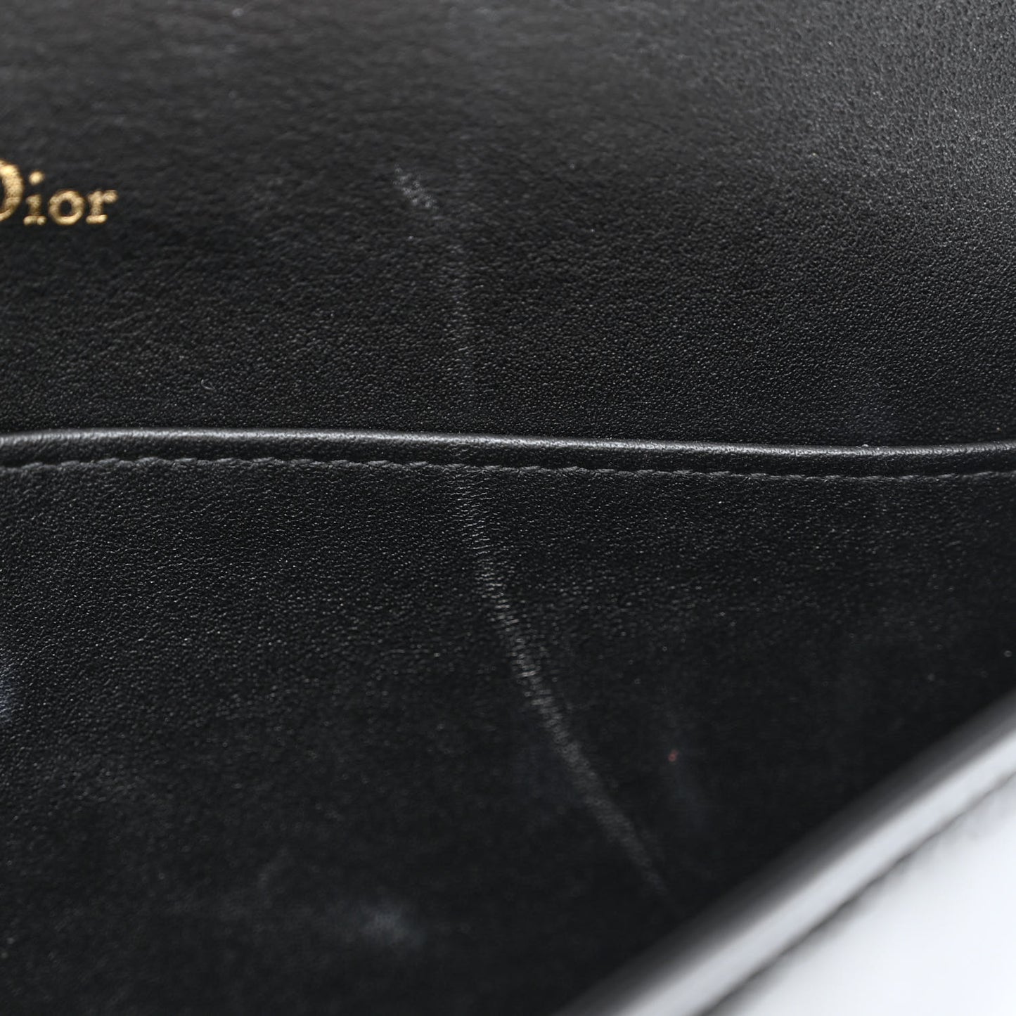 Patent Cannage Lady Dior Pouch Black