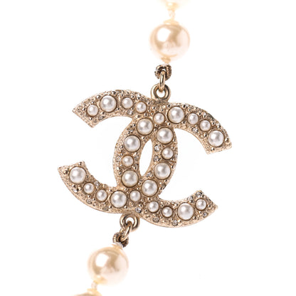 Chanel Graduated Pearl CC Short Necklace Gold 3 of 5