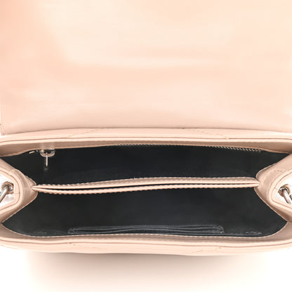 Saint Laurent Calfskin Y Quilted Monogram Toy Loulou Crossbody Bag Dark Beige 4 of 9