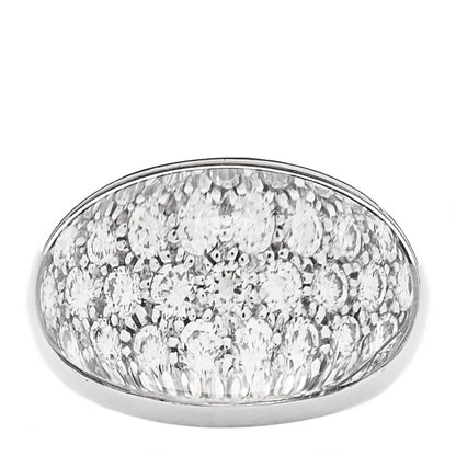 Cartier 18K White Gold Diamond Rock Crystal Myst de Cartier Ring 53 6.5 1 of 6