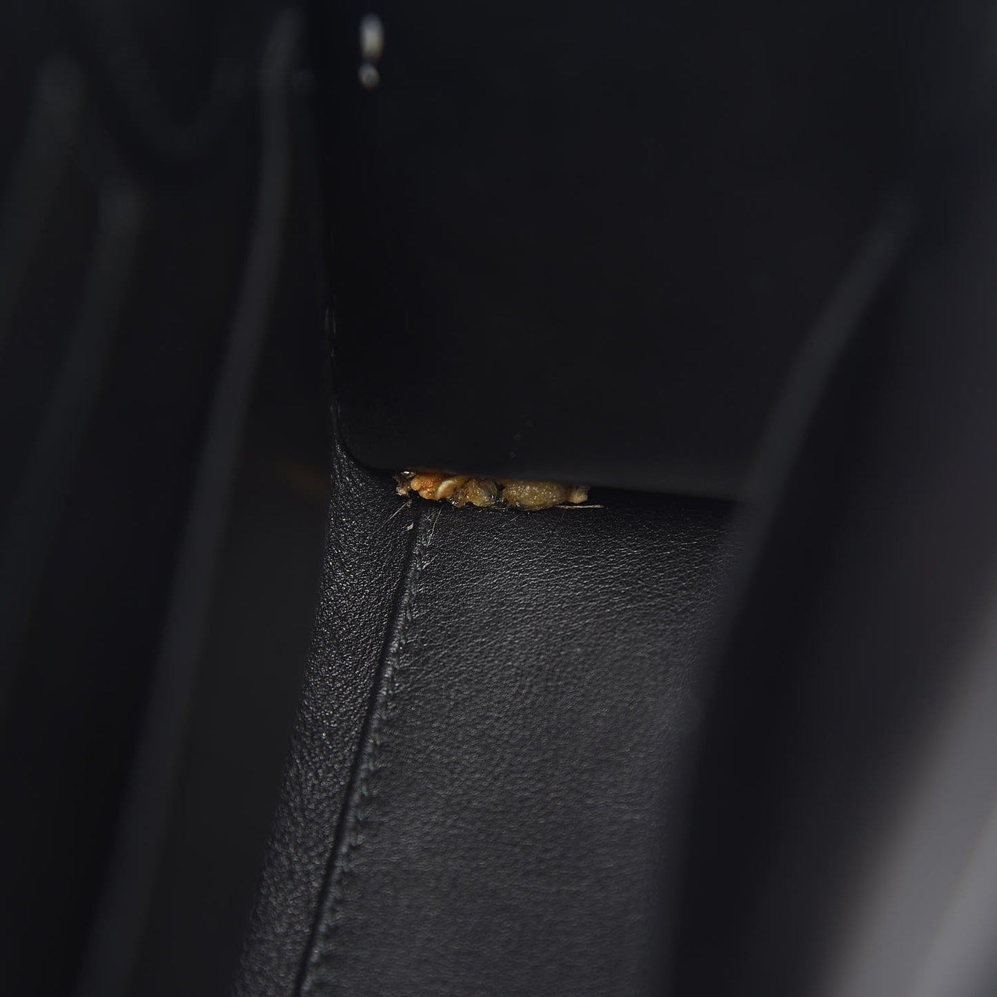 Grained Calfskin Mini Diorever Flap Black