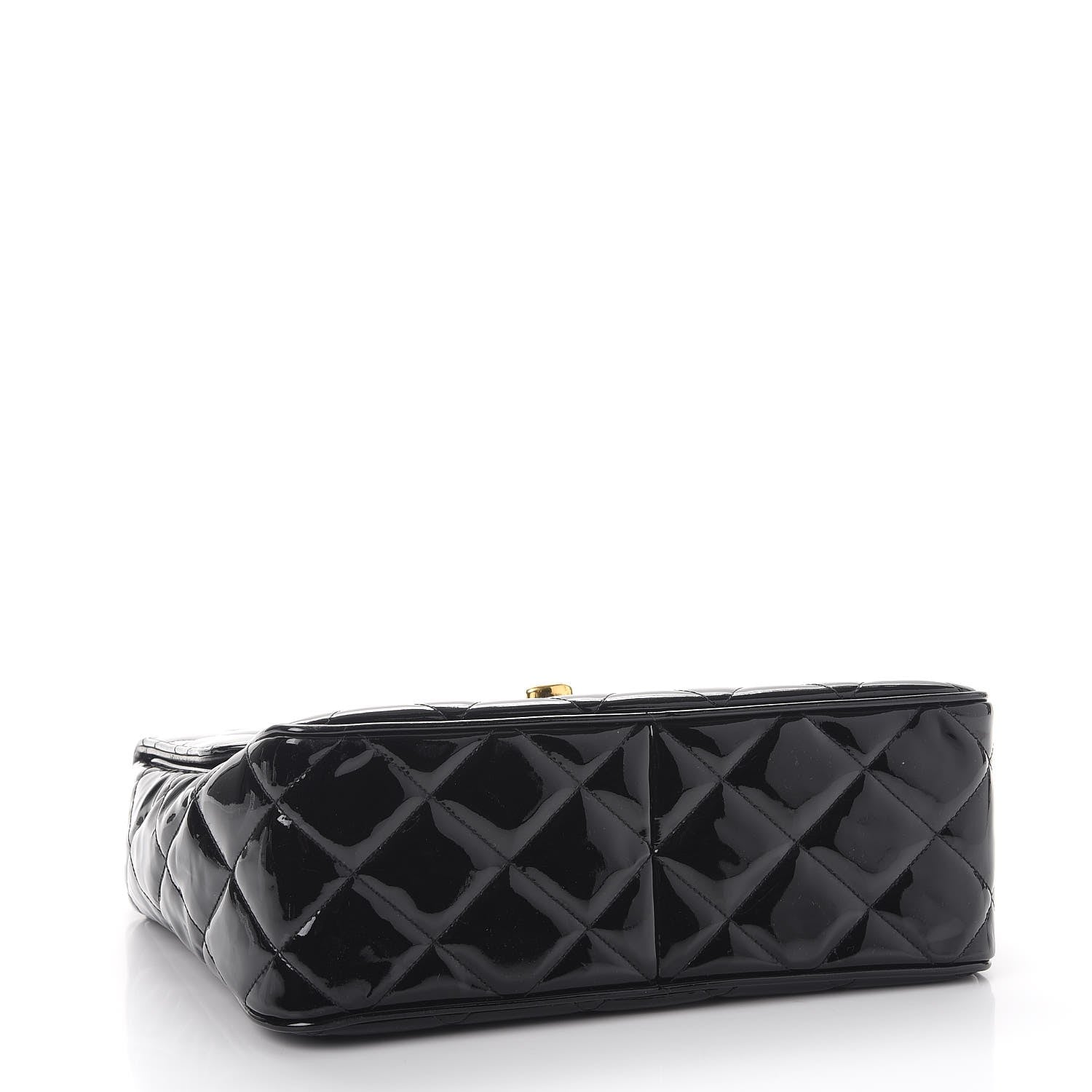 Chanel Patent Quilted Medium Single Flap Black 4 of 12