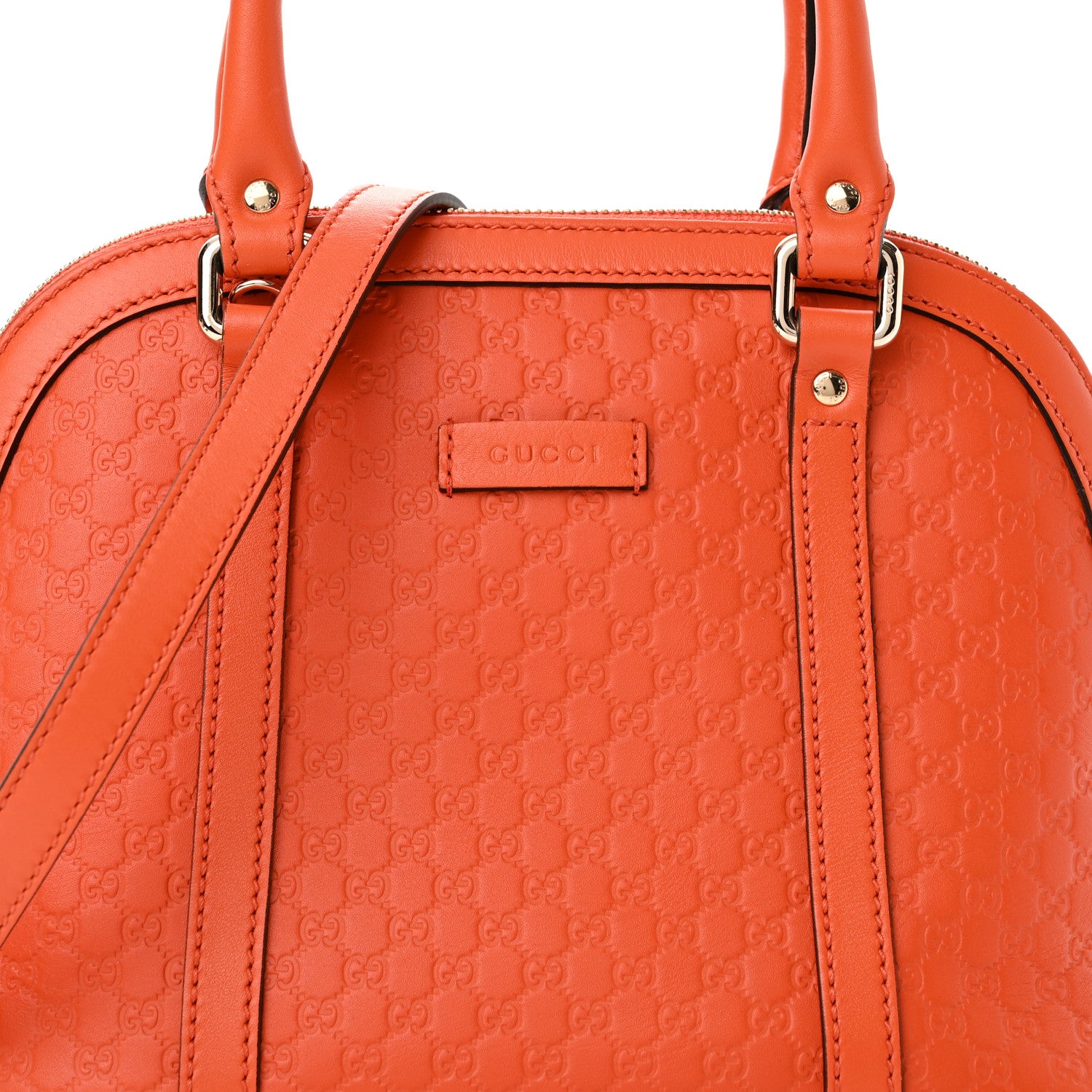 Gucci Microguccissima Mini Dome Bag Sun Orange 8 of 10
